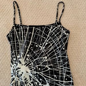 BCBG Black and White Tank